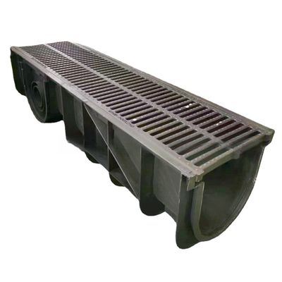 Durable Drains Rain Water Drainage Iron Cast Grate Channel HDPE Trench Balcony