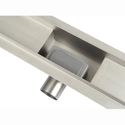 Polished Gold Rose Gold Matte Black Color 70*400mm SUS 304 Linear Floor Drain for Bathroom