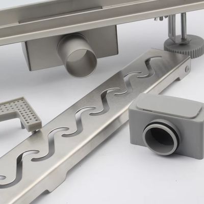 Multi Sizes SUS304 Stainless Steel Modern Design Long Hair Floor Drain for Bathroom