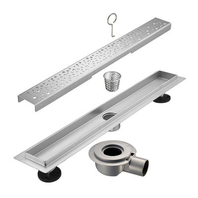 European Washroom Installations Stainless Steel Floor Drain with Strainer Style Design