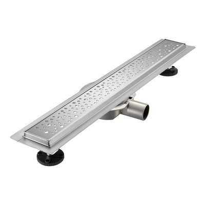 European Washroom Installations Stainless Steel Floor Drain with Strainer Style Design