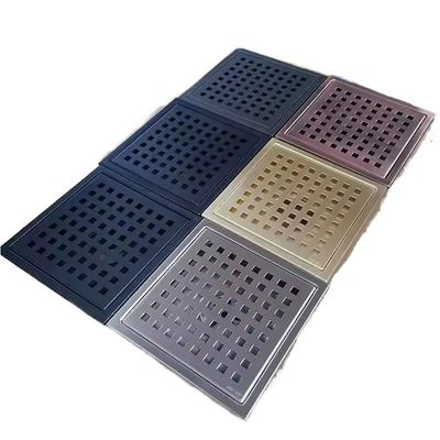 4inch 6inch Stainless Steel American Sink Drainage Square Floor Drain ABS Flange Base for Washroom