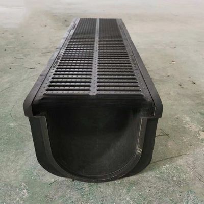 Durable Drains Rain Water Drainage Iron Cast Grate Channel HDPE Trench Balcony