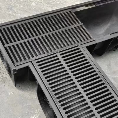 Durable Drains Rain Water Drainage Iron Cast Grate Channel HDPE Trench Balcony