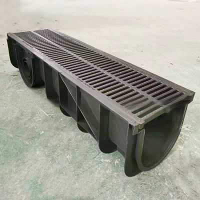 Durable Drains Rain Water Drainage Iron Cast Grate Channel HDPE Trench Balcony