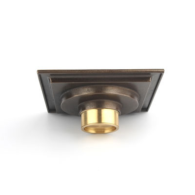 Modern Square Brass Bathroom Accessories for Kitchen or Hotel Usage the Square Brass Balcony Drainage for Basin
