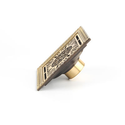 Modern Square Brass Bathroom Accessories for Kitchen or Hotel Usage the Square Brass Balcony Drainage for Basin