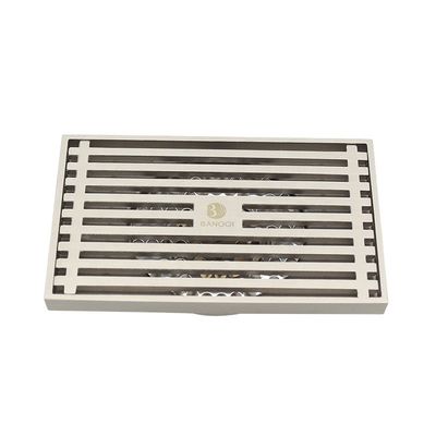 Modern Design Chrome Linear Floor Drain Cover Plate for Basin Usage in Modern Hotels