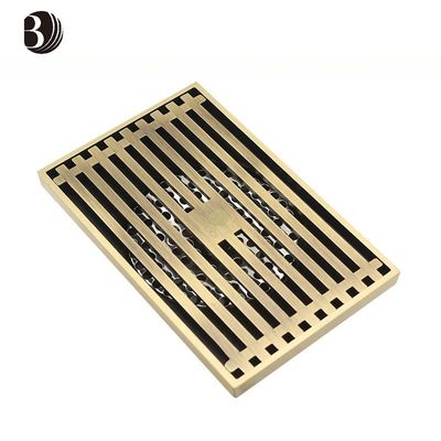 Modern Design Chrome Linear Floor Drain Cover Plate for Basin Usage in Modern Hotels