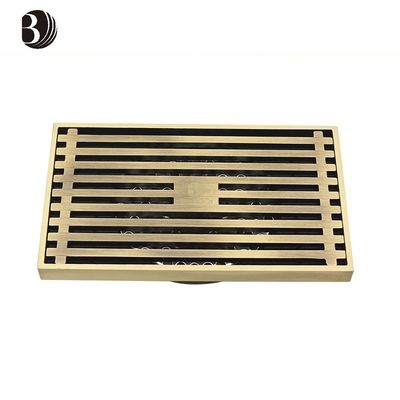 Modern Design Chrome Linear Floor Drain Cover Plate for Basin Usage in Modern Hotels