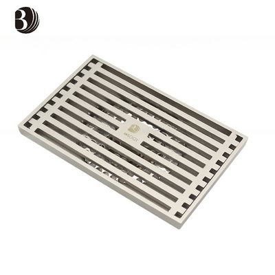 Modern Design Chrome Linear Floor Drain Cover Plate for Basin Usage in Modern Hotels