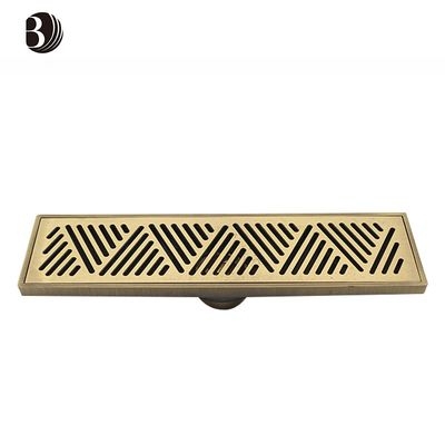 Punch Black Anti-Sand Square Bathroom Floor Drain Cover Metal Brass Floor Drain for Basin for Hotels