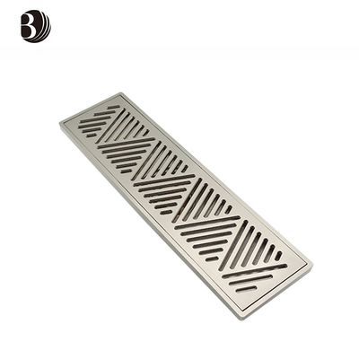 Punch Black Anti-Sand Square Bathroom Floor Drain Cover Metal Brass Floor Drain for Basin for Hotels