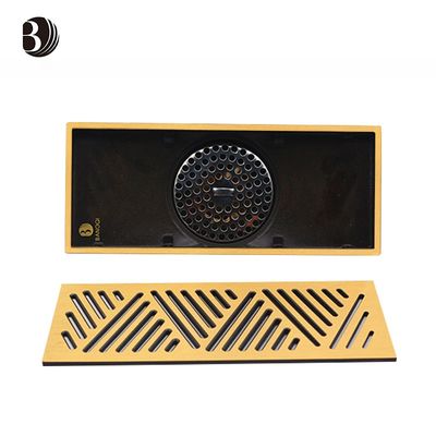 Linear Waste Drainer Pipe Gutter Brass Bathroom Shower Floor Drain
