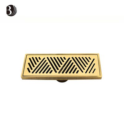 Linear Waste Drainer Pipe Gutter Brass Bathroom Shower Floor Drain
