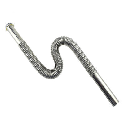 304 Stainless Steel Corrugated Pipe Sink Drainage Drain for Kitchen or Bathroom Stylish and Durable Drains