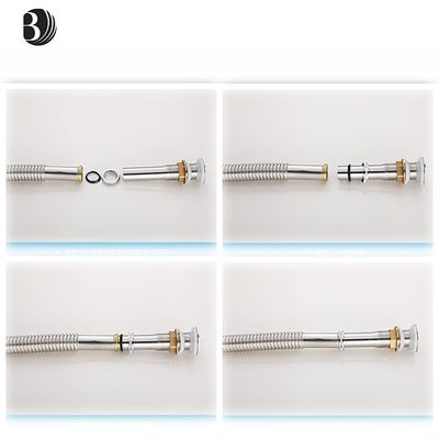 304 Stainless Steel Corrugated Pipe Sink Drainage Drain for Kitchen or Bathroom Stylish and Durable Drains