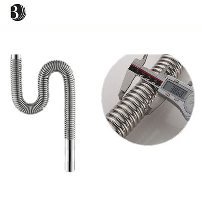 304 Stainless Steel Corrugated Pipe Sink Drainage Drain for Kitchen or Bathroom Stylish and Durable Drains