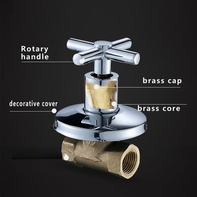 Manual 150bar Brass Stop Valve with Diaphragm Globe Type for Water 1/2 3/4 Size for Household Usa OEM Supported