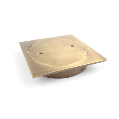 Customizable Modern Linear Brass Swimming Pool Floor Drain and 50mm Water Seal Height