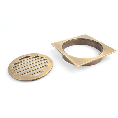 Customizable Modern Linear Brass Swimming Pool Floor Drain and 50mm Water Seal Height