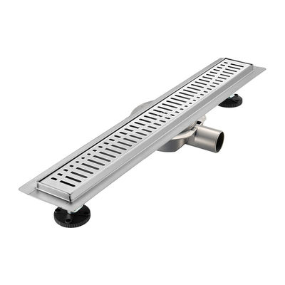 Modern 24-Inch Anti-Odor Stainless Steel Long Floor Drain Hotel Use Shower Hair Catcher Direct Factory Supply for Basin