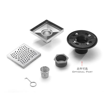 Manufacturer's Popular 4-Inch Anti-Odor Floor Drain Grate Modern Design for Hotel Applications