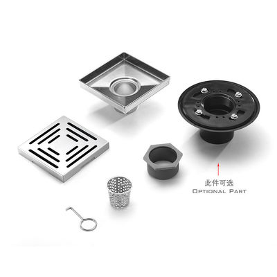 Modern 4 Inch Floor Drain for Hotel Use Popular Anti-Odor Filter Shower Grate Manufactured by Anti-Odor Fitting Producer