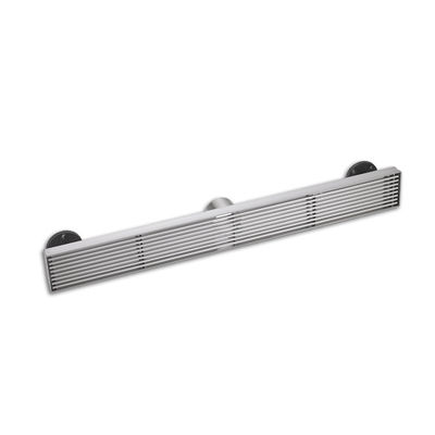 Modern Mesh Brushed Nickel Shower Floor Drain Long Stainless Steel Trap Factory Direct for Hotel Bathrooms