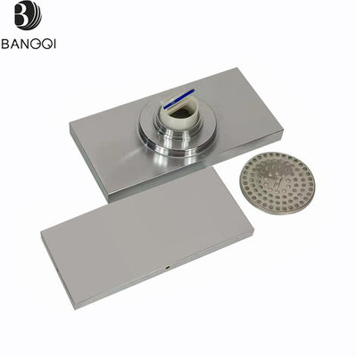 Water Drainage Made Easy Long Invisible Floor Drain with Nickel Wire Drawing Texture