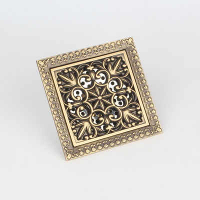 5 Inch Brass Shower Floor Drain Anti Odor Square Bathroom Drain for Modern Bathrooms