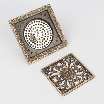 Modern Design Brass Floor Drain Factory Wholesale for Bathroom and Hotel Multi-Style Strainer for Basin Use