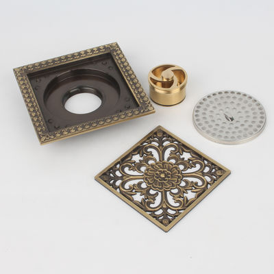 Modern Design Brass Floor Drain Factory Wholesale for Bathroom and Hotel Multi-Style Strainer for Basin Use