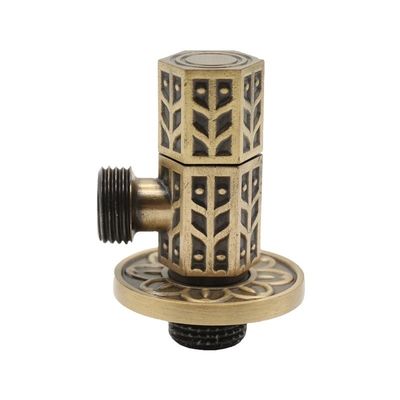 1/2 Inch Antique Brass Square Angle Valve for Kitchen and Bathroom Wash Basins Hotel