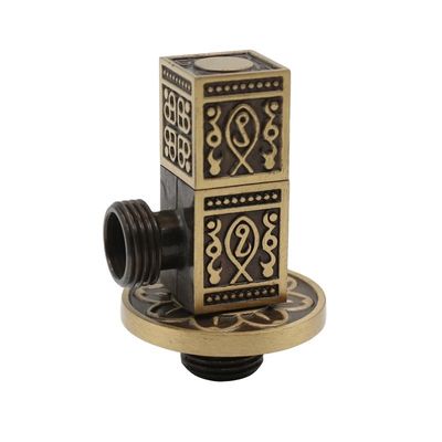 Hotel Kitchen and Bathroom Wash Basins Black Color 1/2 Inch Brass Square Angle Valve