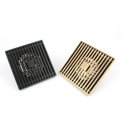 120x120mm Brass Floor Waste Drain with Anti-Odor Strainer in CHROME PLATE Finish