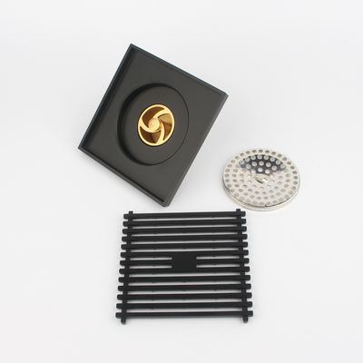 Brass Material Anti-odor Bathroom Shower Floor Drains Bath Square Antique Floor Drain Grate Brass Floor Waste Drain Color Box